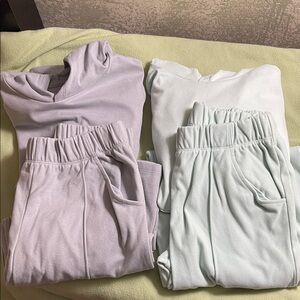 Target( cat&jack) activewear matching wide leg sets. Pants(8)jackets(10-12)